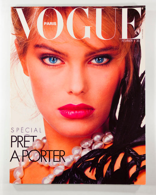RENEE SIMONSEN Guy Bourdin WARHOL Avedon ALT Paris Vogue February 1983