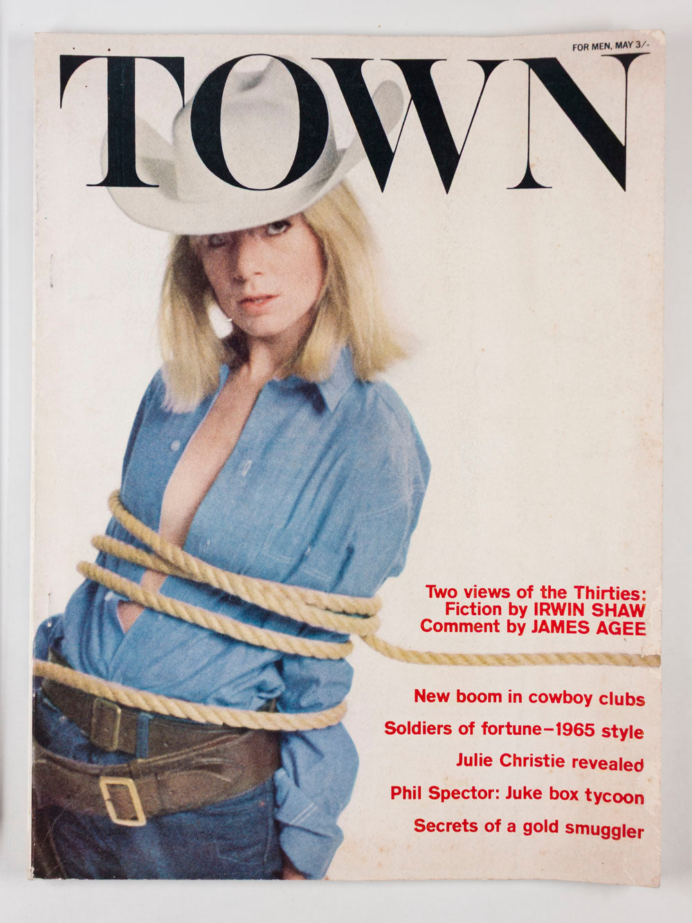 Julie Christie PHIL SPECTOR Don McCullin WOLFE Town magazine May 1965