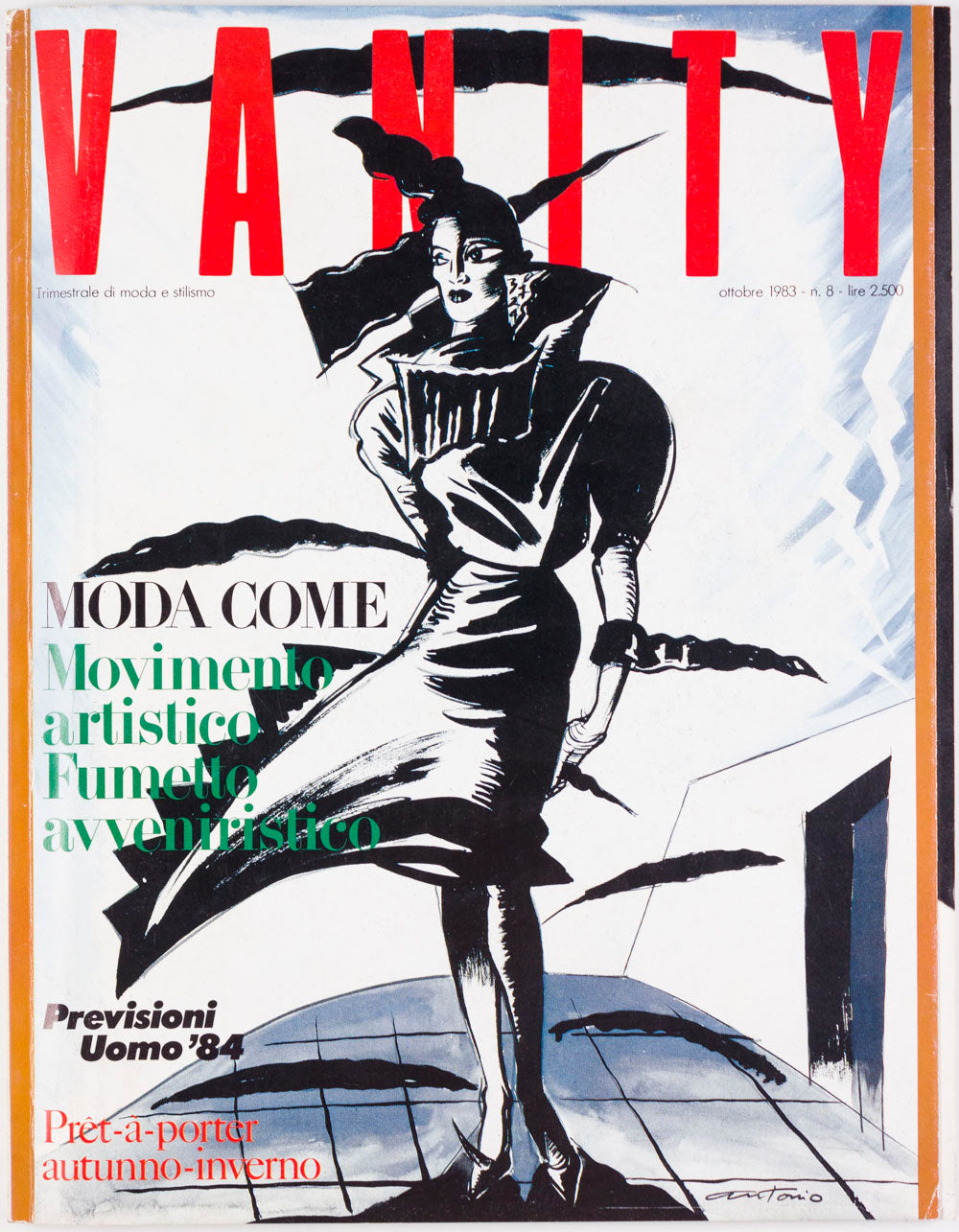 VANITY MAGAZINE Full set  1982 1989 Antonio Lopez BASQUIAT Mugler CdG