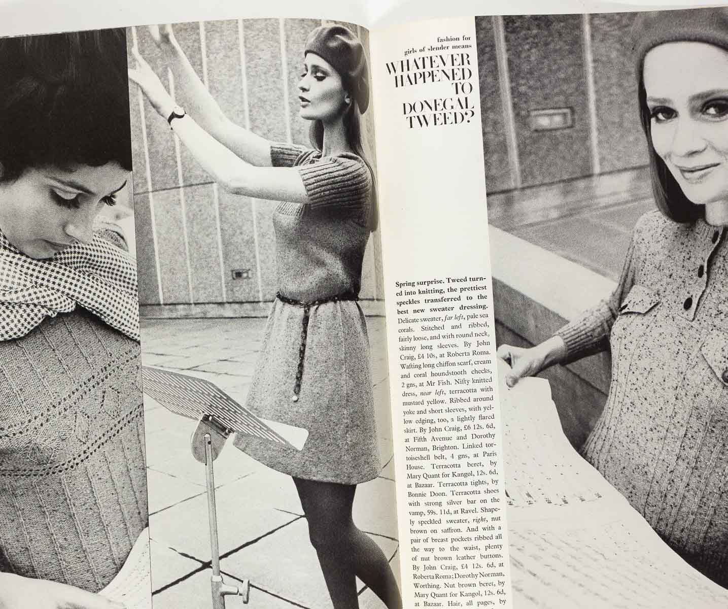 Annabella Pearson-Gee HELMUT NEWTON Ossie Clark VOGUE March 1st 1968