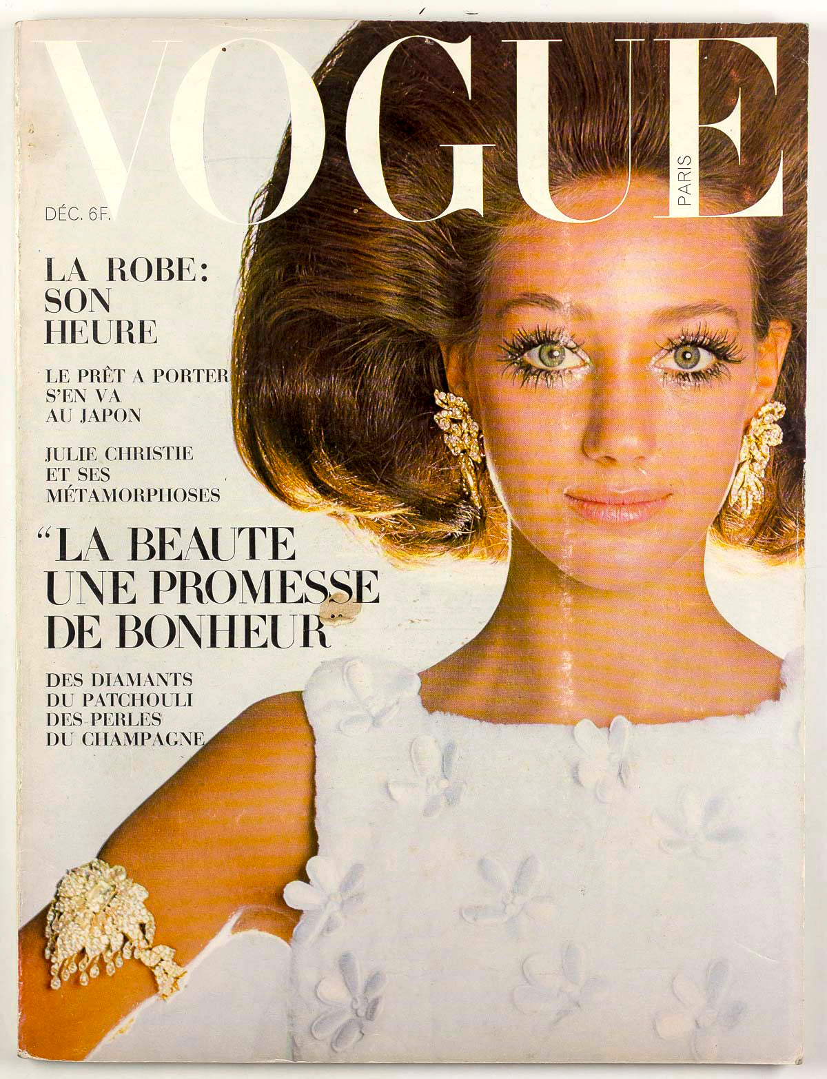 MARISA BERENSON Julie Christie Penelope Tree Paris Vogue December 1967