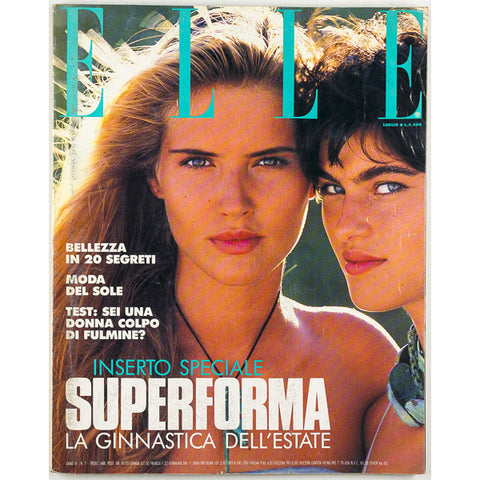 CARMEN SCHWARZ Summer Beauty ELLE ITALIA July 1990