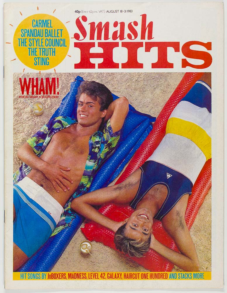 GEORGE MICHAEL Cult STING Smash Hits magazine August 1983
