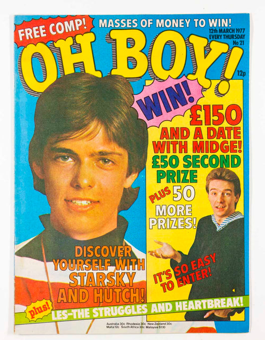 DAVID SOUL Keith Chegwin MIDGE URE The Fonz OH BOY magazine March 1977