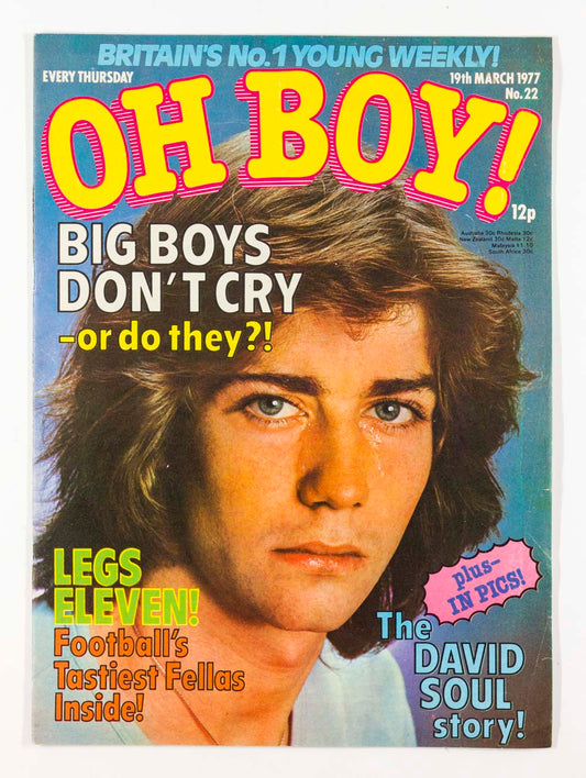 DAVID SOUL Stuart Wood BCR Ian Reid OH BOY magazine 19 March 1977 # 22