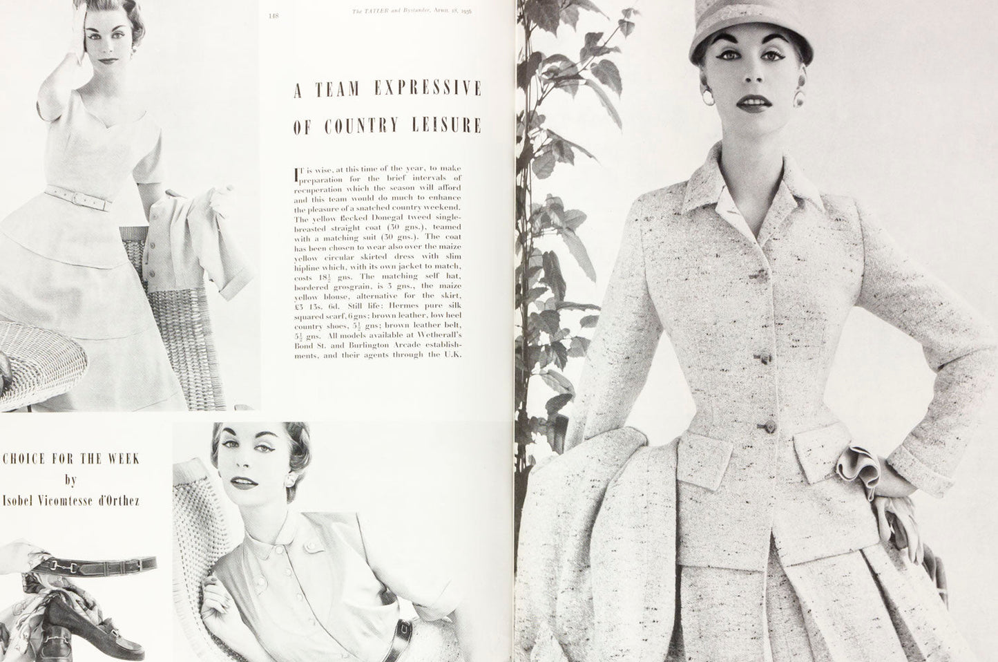 Dorrit Dekk DOVIMA Hermes MADAME YEVONDE Tatler magazine 18 April 1956