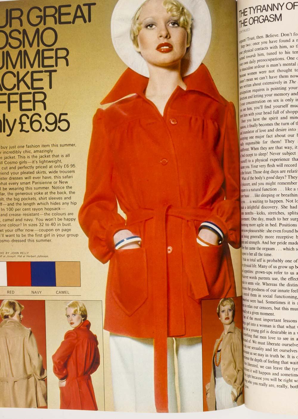 Eva Reuber ALICE POLLOCK Burt Reynolds ZAZIE Cosmopolitan May 1973 UK