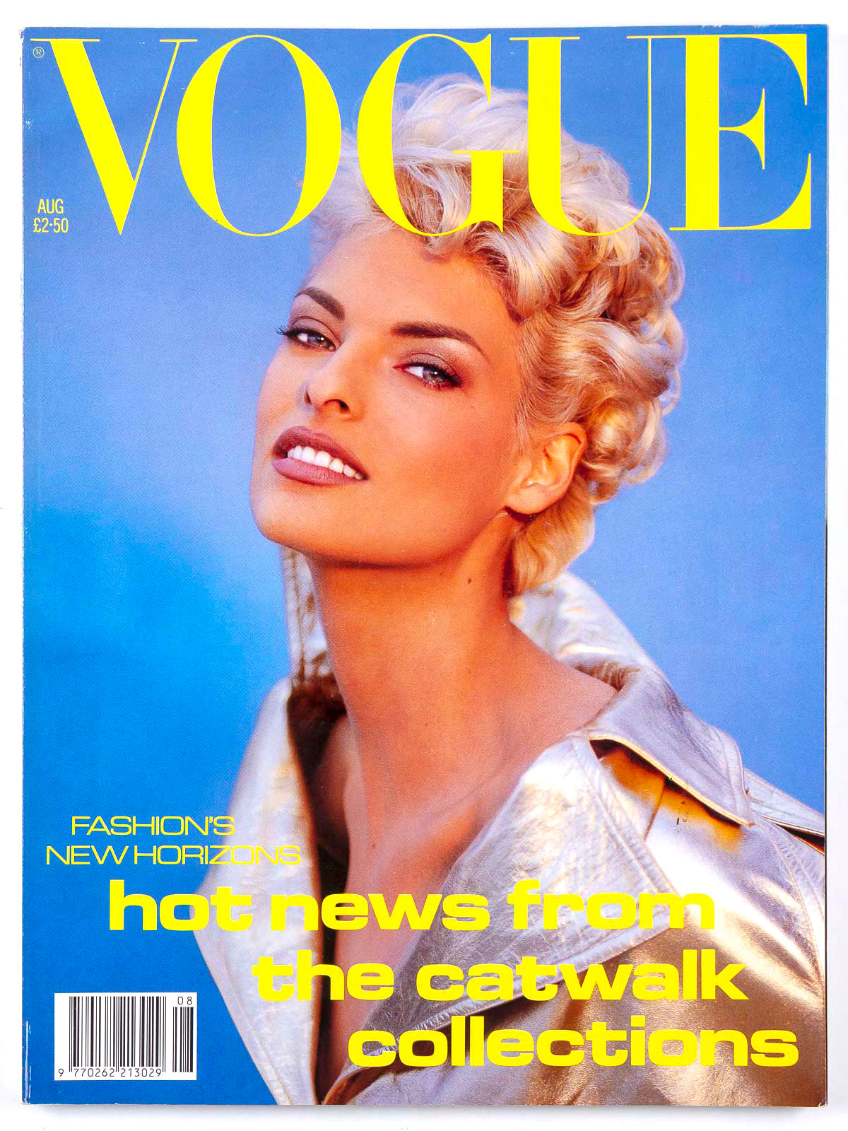Linda Evangelista DONATELLA VERSACE Herb Ritts YASMEEN GHAURI Men in VOGUE vtg