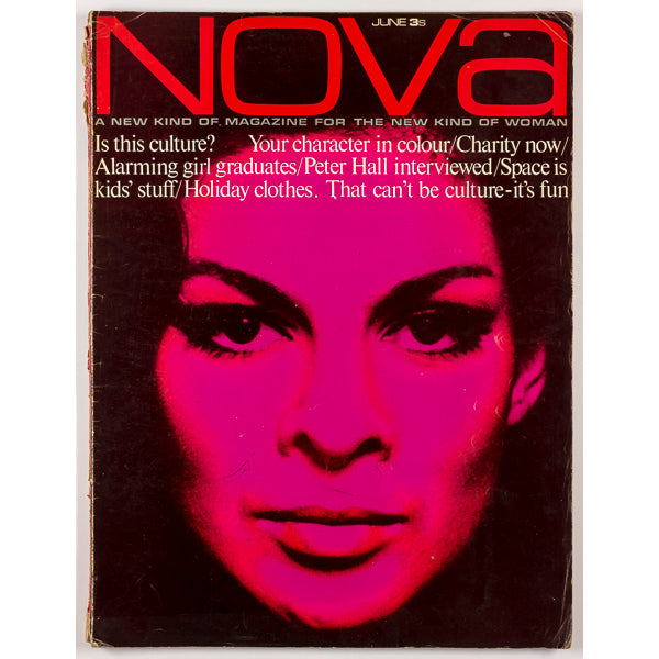 ELEGANTLY PAPERED Vintage Fashion Magazines - NOVA magazine 1965 