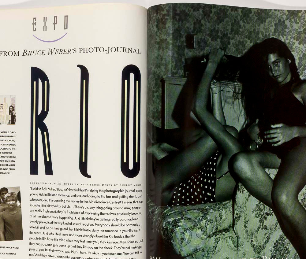 Chicago house Bruce Weber Rio ALIENS The Face September 1986