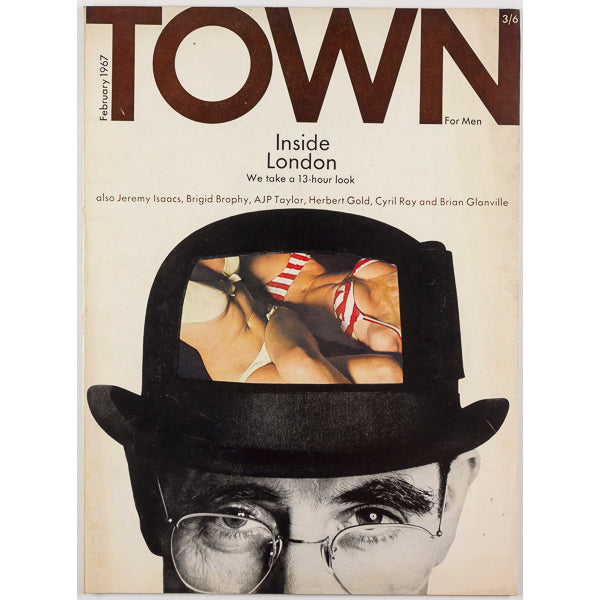 Michael Redgrave PIERRE CARDIN Amanda Lear TOWN magazine February 1967