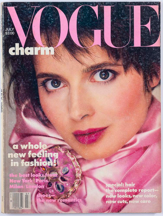 Isabella Rossellini AVEDON Paris VOGUE July 1985 COLLECTIONS
