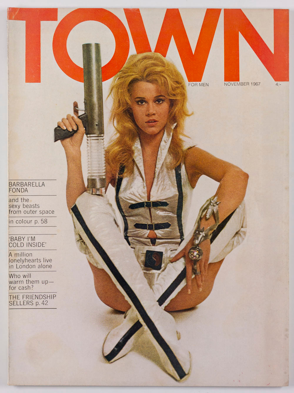 JANE FONDA Barbarella DEREK NIMMO Zappa TOWN MAGAZINE November 1967 UK