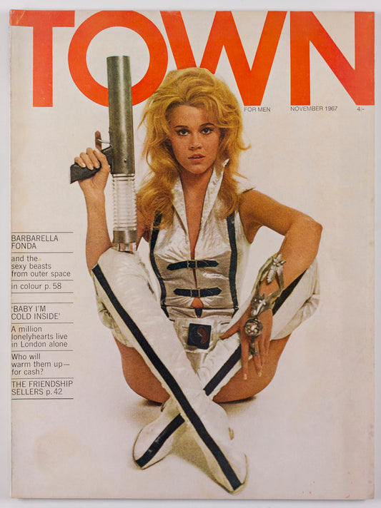 JANE FONDA Barbarella DEREK NIMMO Zappa TOWN MAGAZINE November 1967 UK