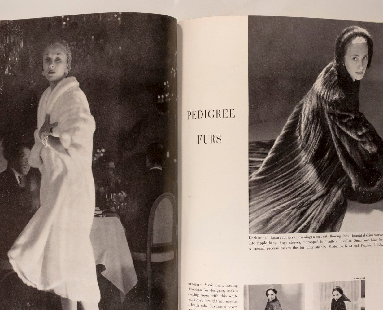 UK VOGUE December 1949 Eugene Berman HORST Dior Junon dress VERTES
