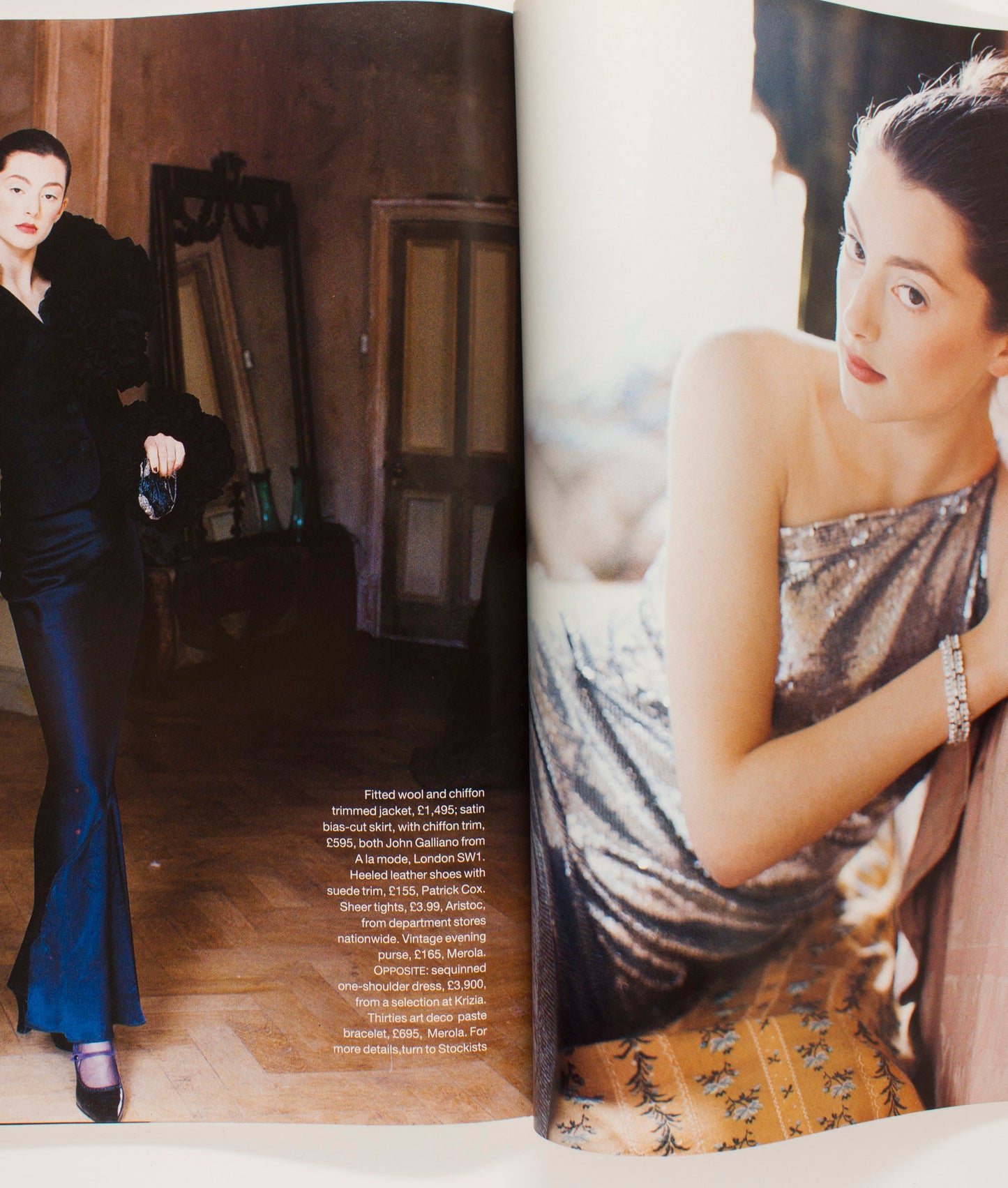 CATHERINE DENEUVE Hugh Grant PALOMA PICASSO Tiffany's  HARPER'S & QUEEN magazine