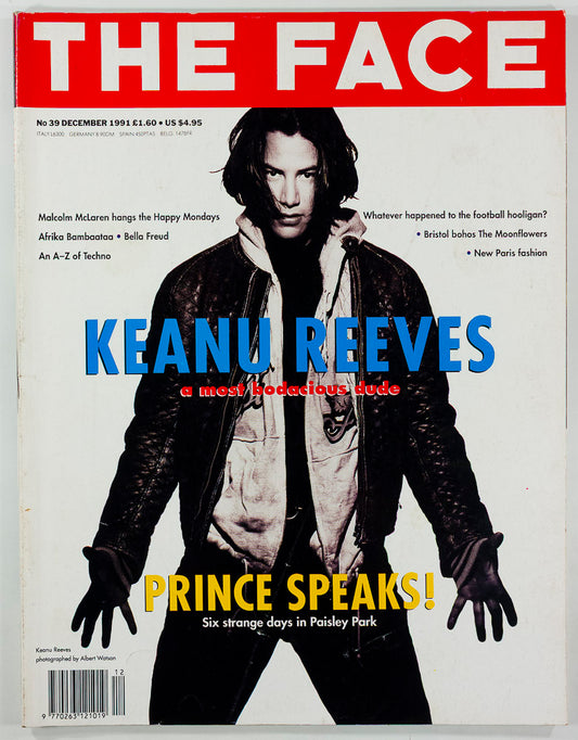 KEANU REEVES Prince MALCOLM MCLAREN Bella Freud THE FACE DECEMBER 1991