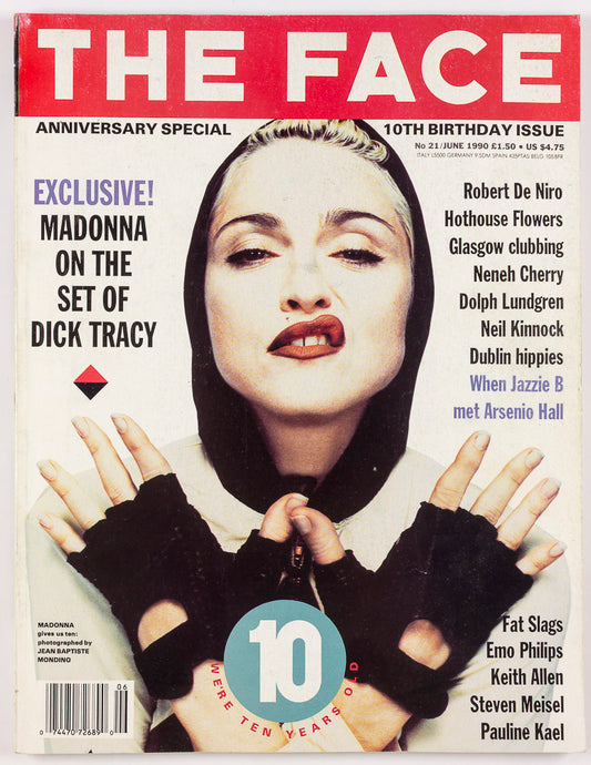 MADONNA Robert De Niro NENEH CHERRY 10th Anniversary THE FACE June 1990