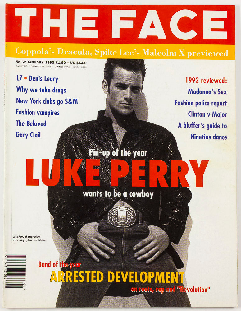 LUKE PERRY Denis Leary MADONNA Bill Clinton THE FACE January 1993
