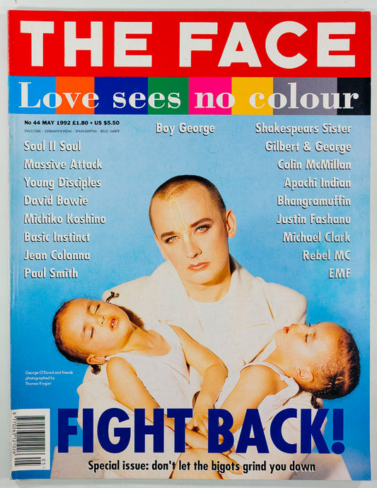 GEORGE O'DOWD Massive Attack DAVID BOWIE Paul Smith THE FACE May 1992