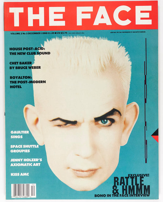 JEAN-PAUL GAULTIER Chet Baker BONO Bruce Weber THE FACE December 1988