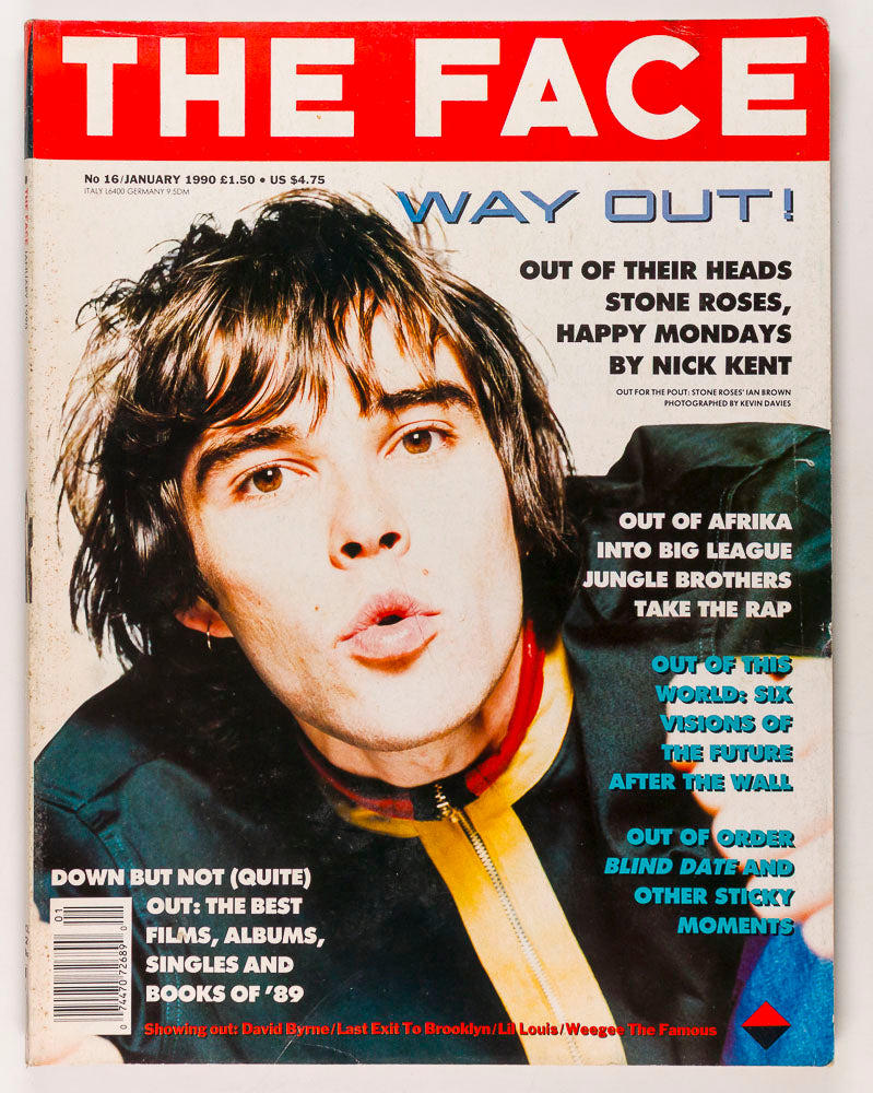 STONE ROSES Ian Brown DAVID BYRNE Lil Louis WEEGEE The Face JANUARY 1990