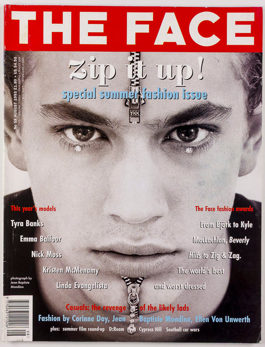 BJORK Tyra Banks EMMA BALFOUR Nick Moss ELLEN VON UNWERTH The Face AUGUST 1993