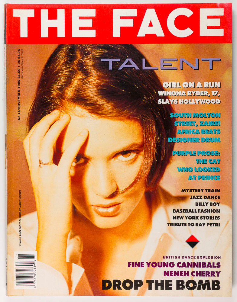 WINONA RYDER Neneh Cherry MYSTERY TRAIN Billy Boy THE FACE November 1989
