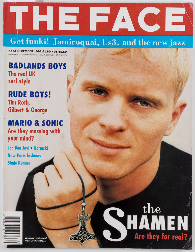 MR C The Shamen TIM ROTH Mario & Sonic BON JOVI The Face DECEMBER 1992