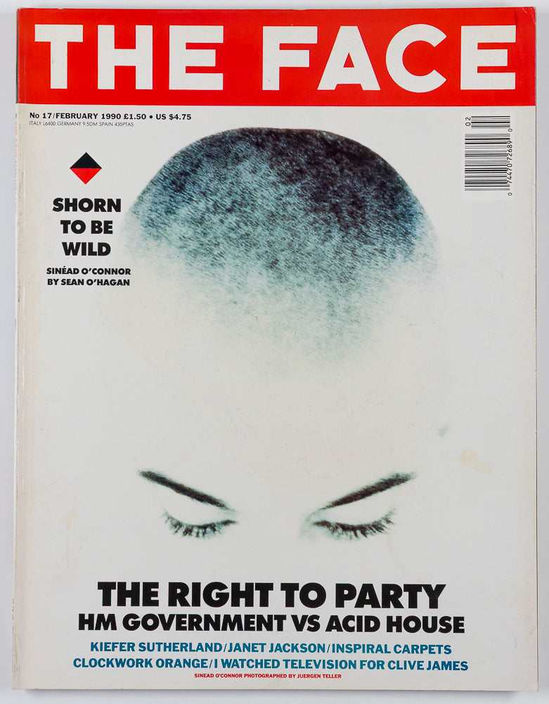 SINEAD O'CONNOR Kiefer Sutherland JANET JACKSON The Face FEBRUARY 1990