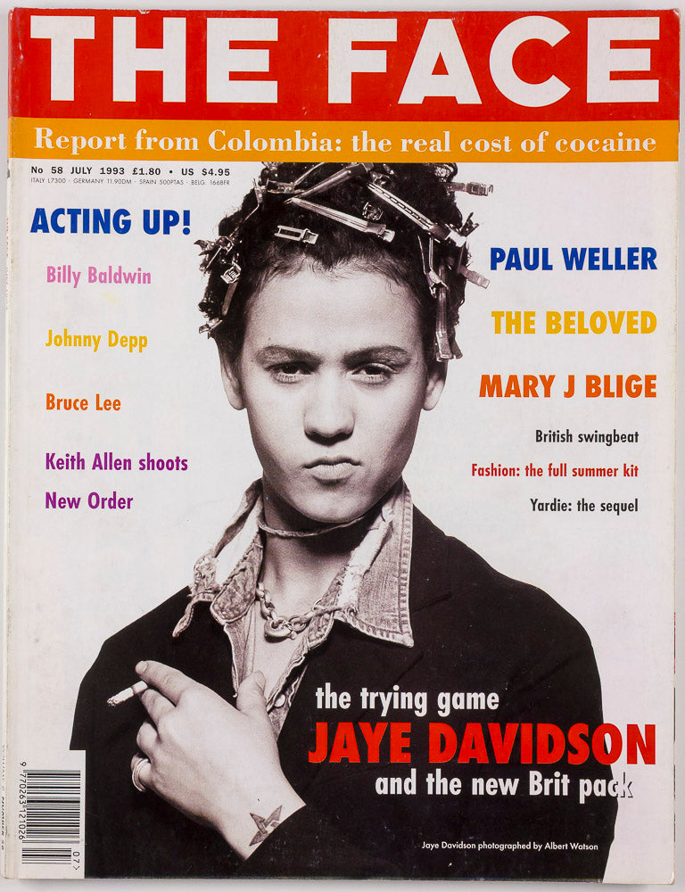 JAYE DAVIDSON Johnny Depp KEITH ALLEN Bruce Lee THE FACE July 1993