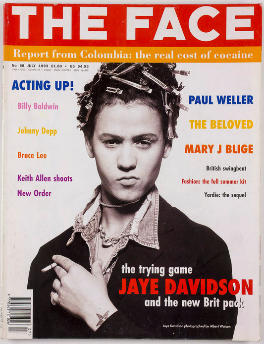 JAYE DAVIDSON Johnny Depp KEITH ALLEN Bruce Lee THE FACE July 1993