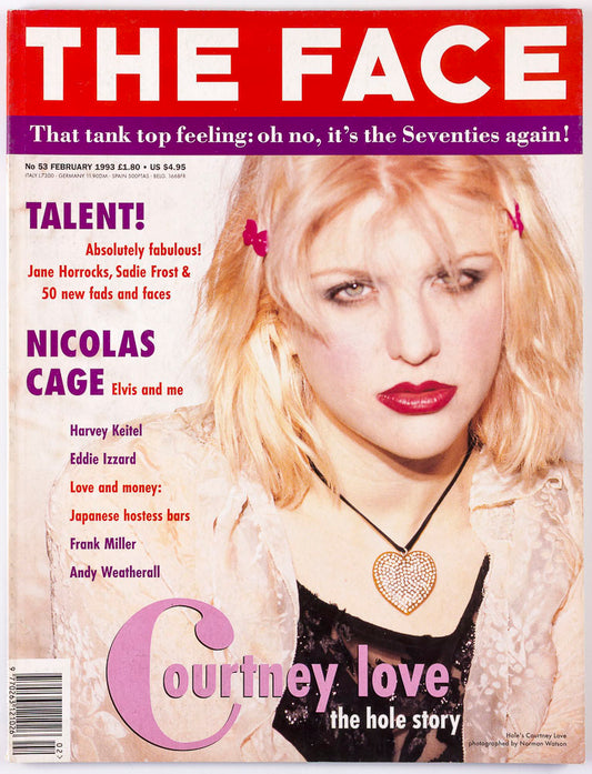 COURTNEY LOVE Nicolas Cage EDDIT IZZARD Harvey Keitel THE FACE February 1993