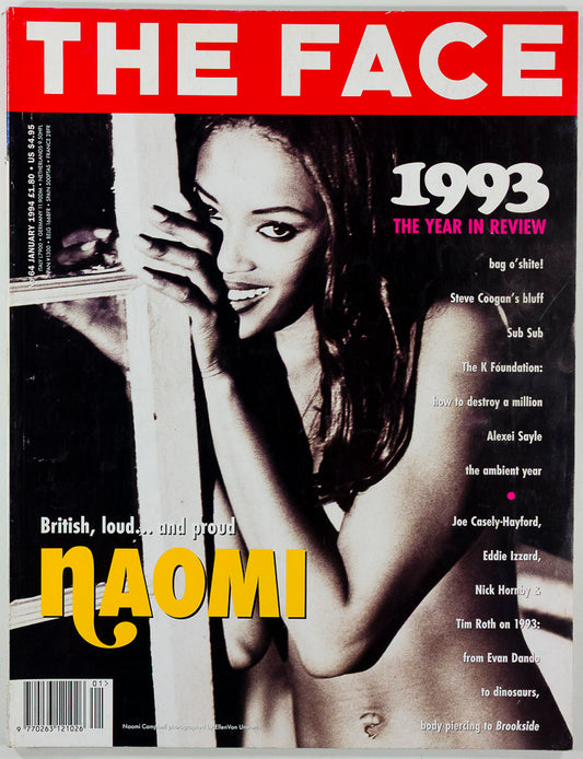 NAOMI CAMPBELL Eddie Izzard ELLEN VON UNWERTH The Face JANUARY 1994