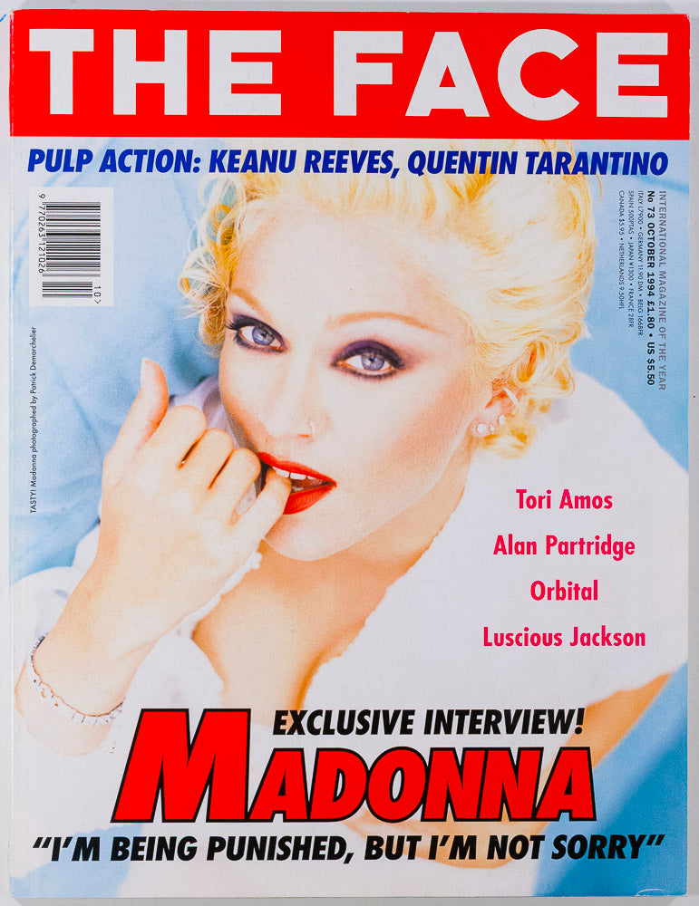 MADONNA Keanu Reeves PATRICK DEMARCHELIER The Face OCTOBER 1994