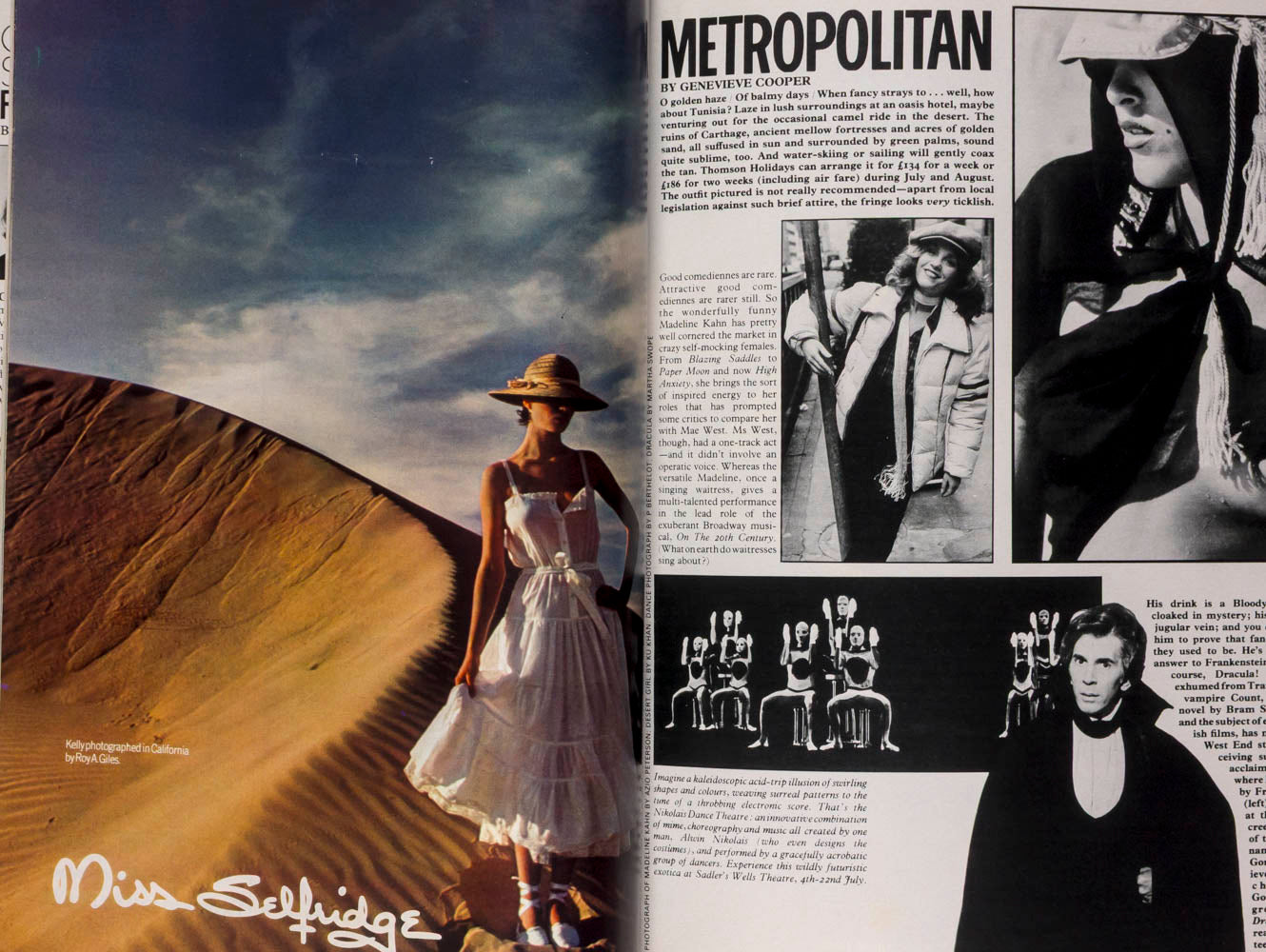 Janice Dickinson FARAH IRAN Bitten Knudsen COSMPOLITAN July 1978