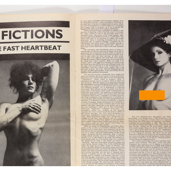 ROBERT MAPPLETHORPE Kathy Acker LISA LYON Barbara Kruger ZG MAGAZINE 9