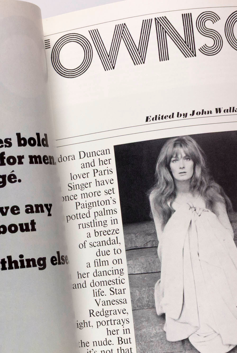 JANE FONDA Barbarella DEREK NIMMO Zappa TOWN MAGAZINE November 1967 UK
