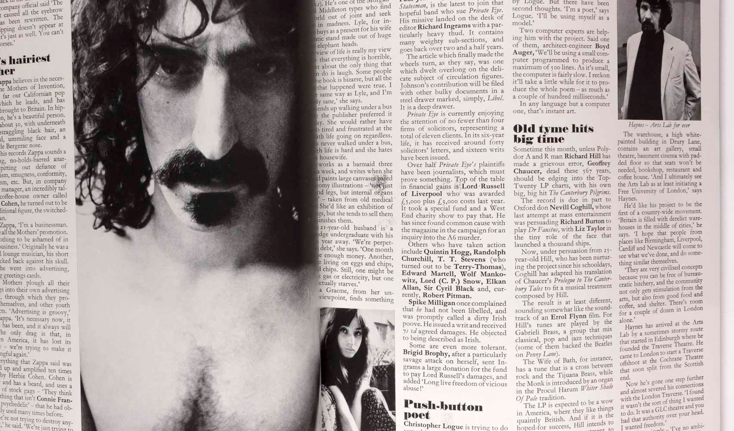 JANE FONDA Barbarella DEREK NIMMO Zappa TOWN MAGAZINE November 1967 UK