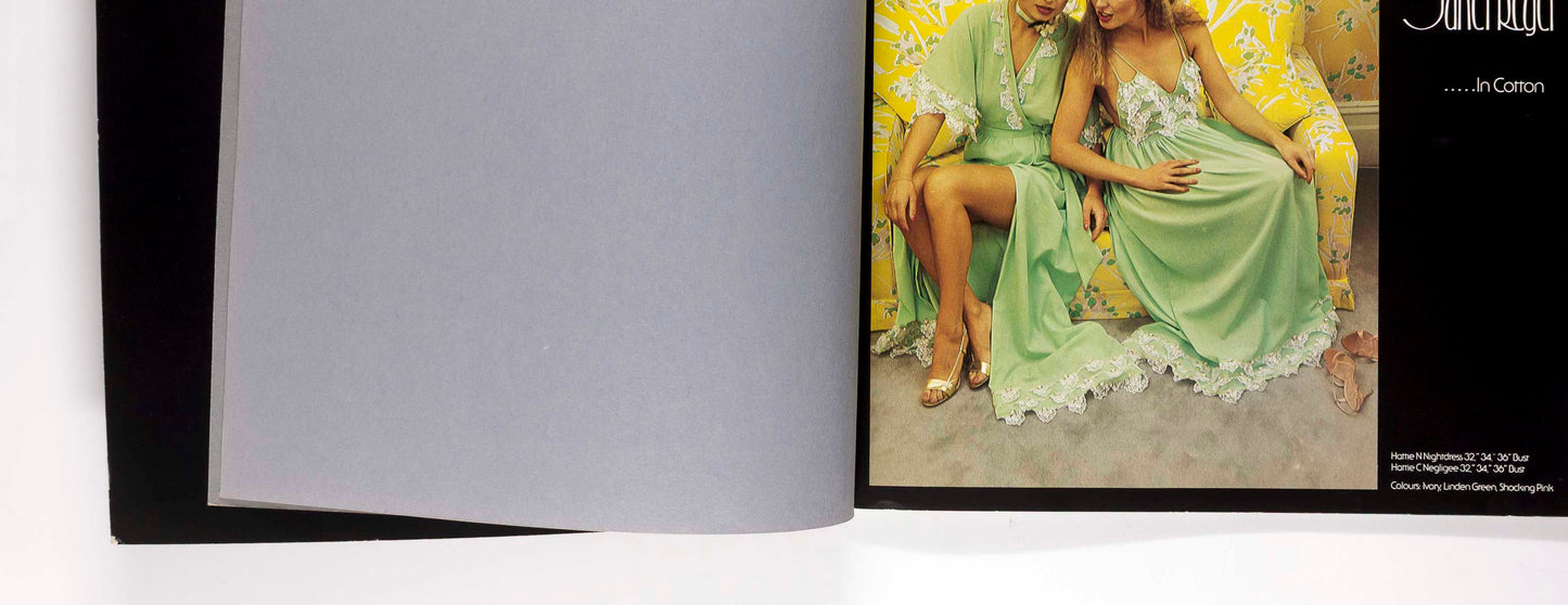 JANET REGER Lingerie BOB CARLOS CLARKE negligee 70s LOOKBOOK catalogue