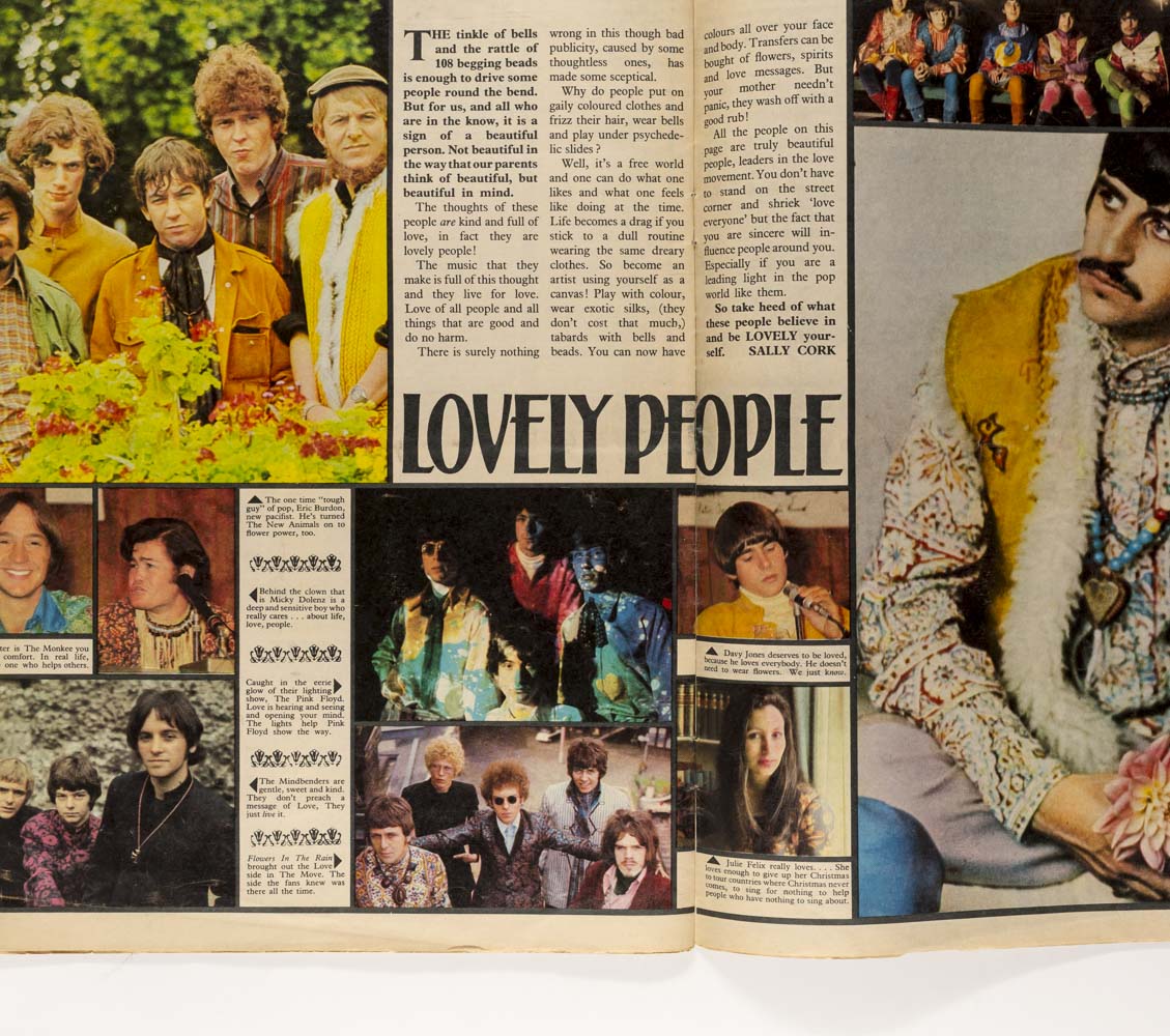 PATTIE BOYD George Harrison CHER Fabulous 208 magazine 4 November 1967