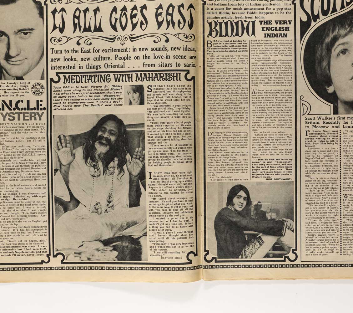 PATTIE BOYD George Harrison CHER Fabulous 208 magazine 4 November 1967