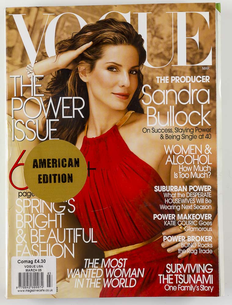 Sandra Bullock BONO Desperate Housewives US VOGUE March 2005