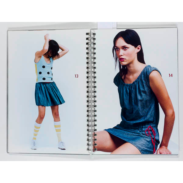 PRADA campaign LOOKBOOK Spring Summer 2002 Metal cover SPIRAL BOUND