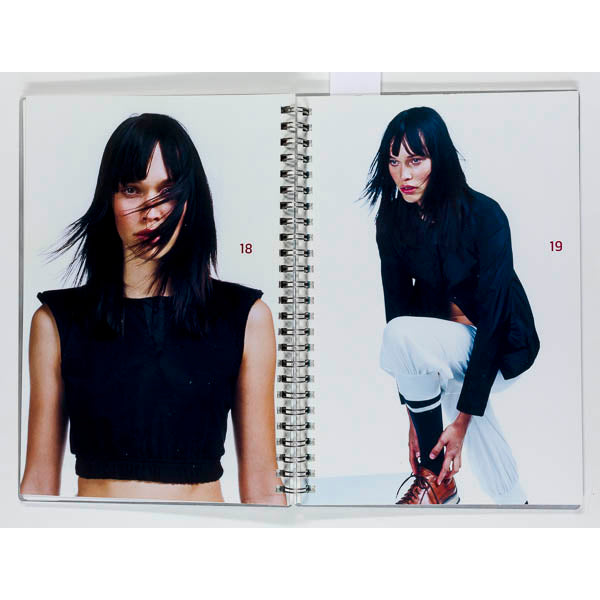 PRADA campaign LOOKBOOK Spring Summer 2002 Metal cover SPIRAL BOUND