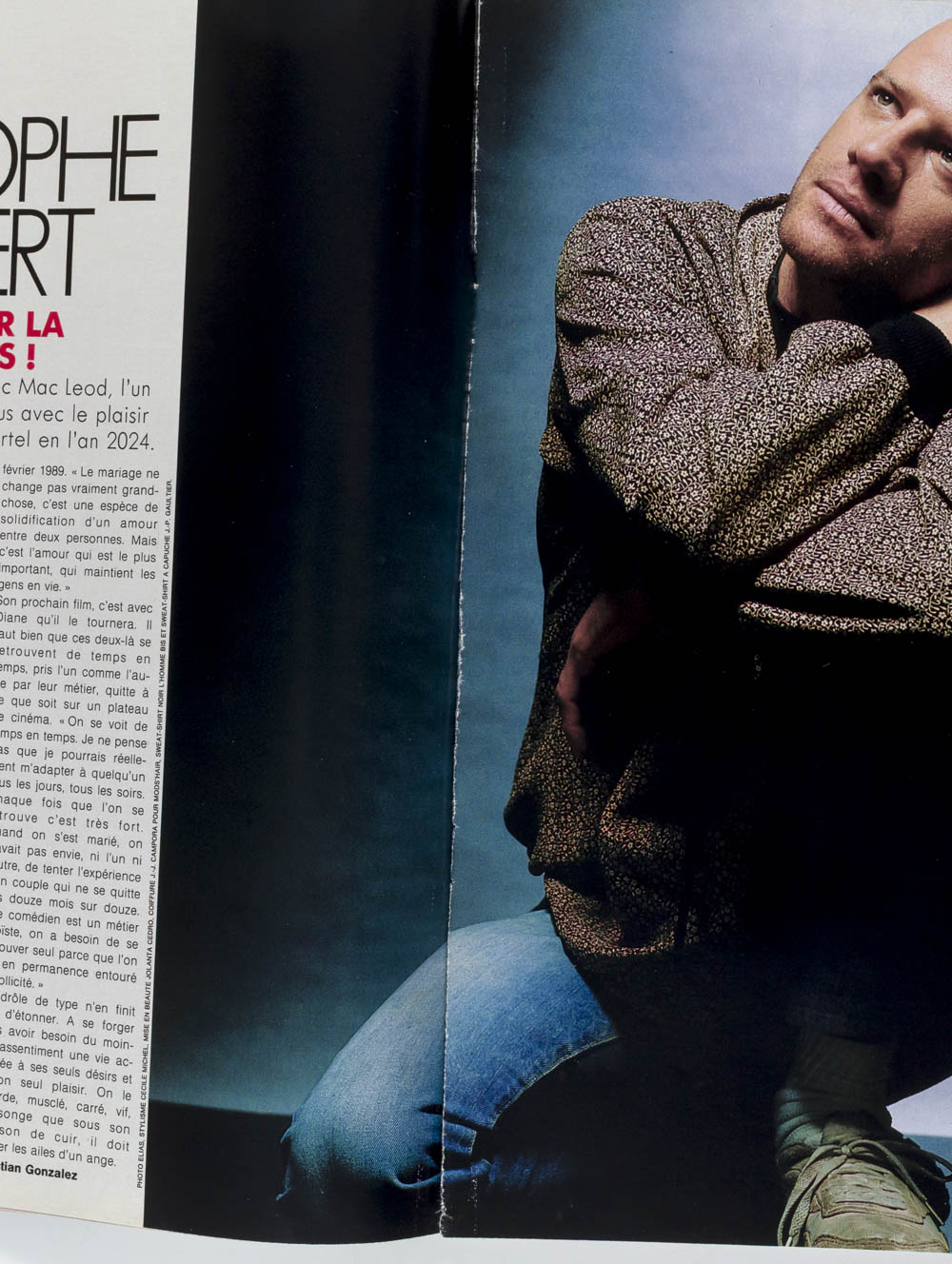 Rene Gruau BELLUCCI Christopher Lambert TED TURNER Madame Figaro 1991