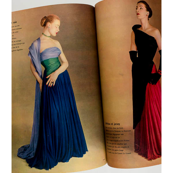 RENE GRUAU L'Officiel LANVIN Balenciaga PIERRE MOURGUE Dec 1951