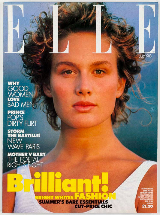 Prince HANS FEURER John Galliano CDG Elle magazine 1988 July