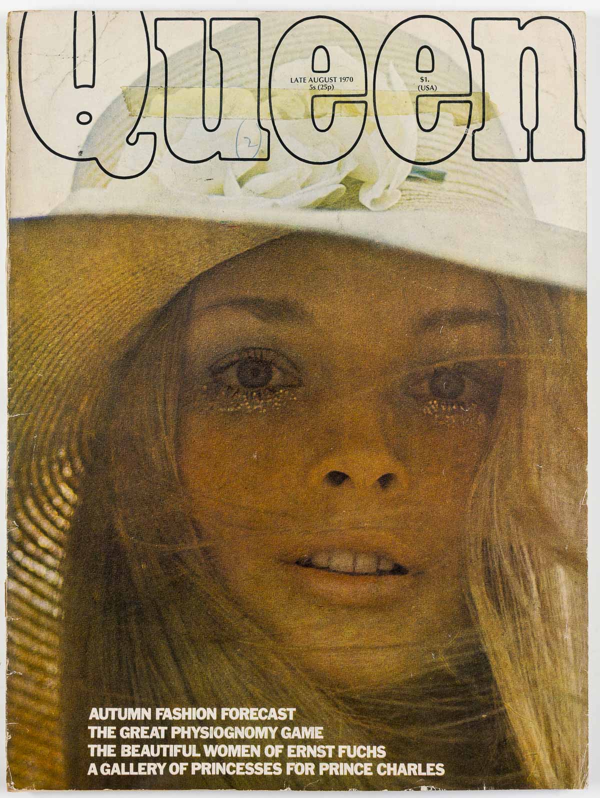 Hans Feurer Mary Quant Ernst Fuchs Queen magazine Late August 1970 UK