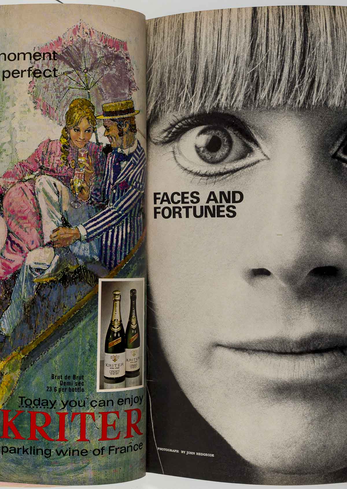 Hans Feurer Mary Quant Ernst Fuchs Queen magazine Late August 1970 UK